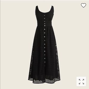 J.crew button front eyelet dress PXS